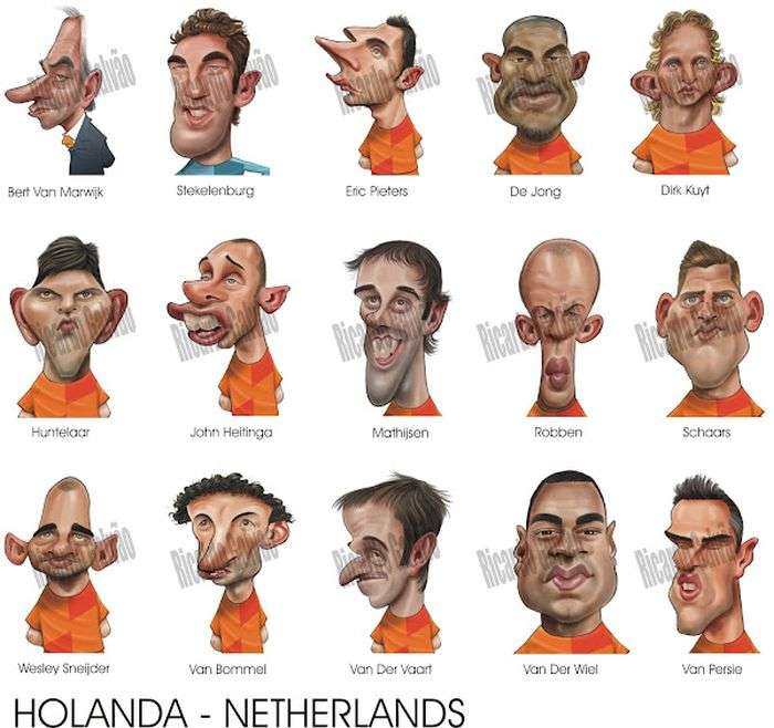 Класні карикатури гравців Євро 2012 (10 картинок)