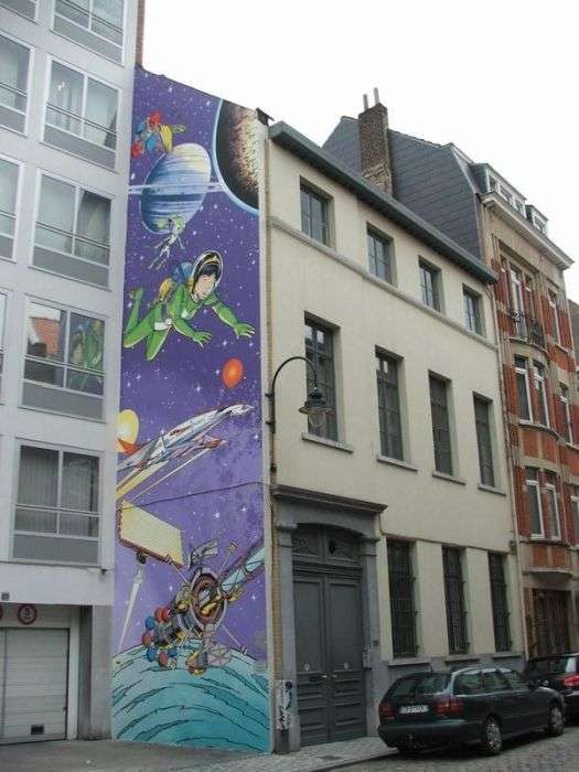 Комікси на вулицях Бельгії (40 фото)