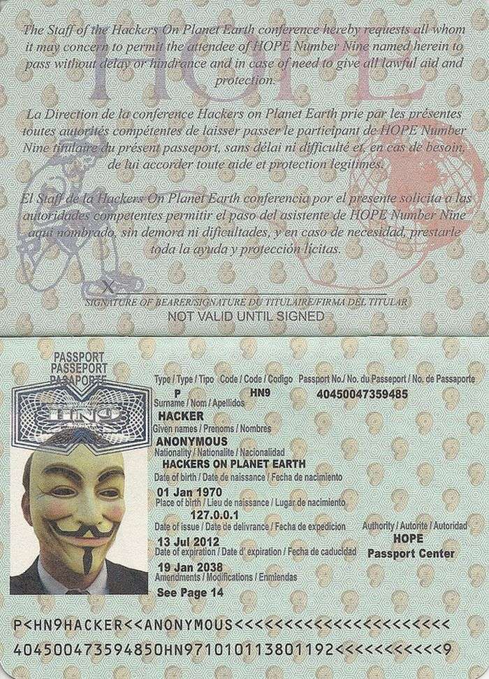Персональний паспорт хакера (5 фото)