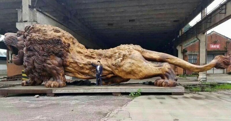 15 невероятных деревянных скульптур, которые поражают воображение   Интересное