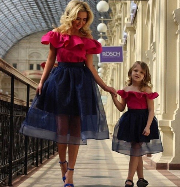 Сказочные наряды для мам и дочерей лучшее,мода,модные советы,Наряды