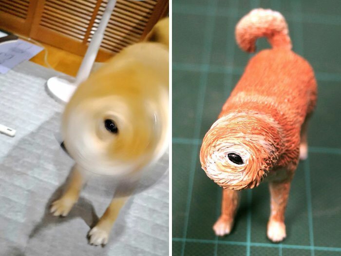Художник создает фигурки животных по забавным интернет-мемам зверушки,живность,питомцы,Животные