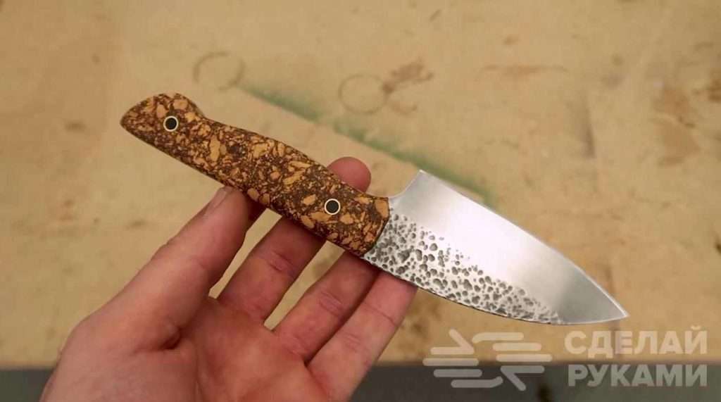 Оригинальная ручка для ножа из пробкового дерева Самоделки