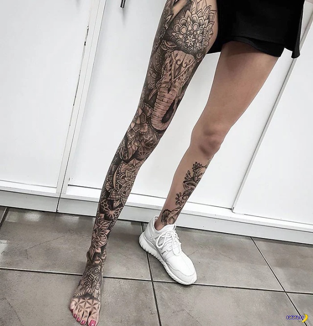 Татуировки на зависть — 120 — Ноги! Интересное,татуировки