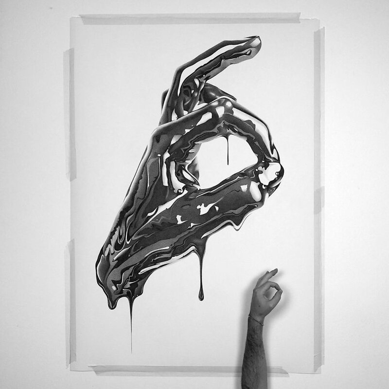 Потрясающие гиперреалистичные рисунки Алессандро Пальи   Интересное
