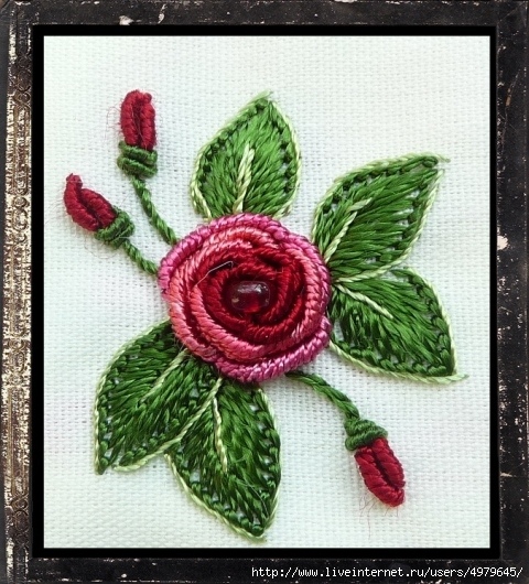 Вышивка рококо - розы: мастер-класс вышивка,рукоделие,своими руками