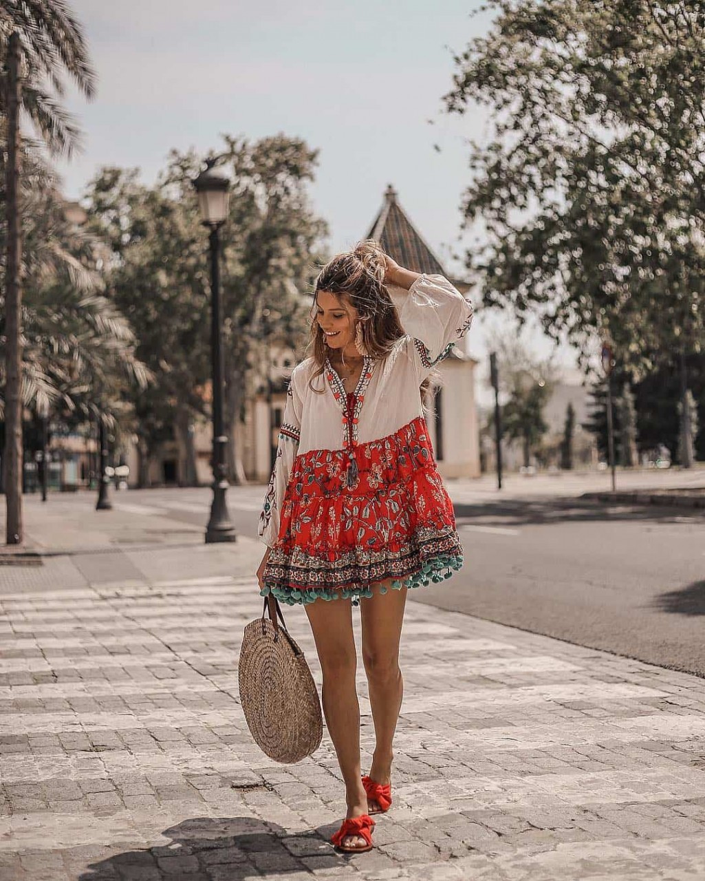 Как летом выглядеть стильно и шикарно — образы с платьями от модных блогеров лето 2019,мода,образ,Советы,Стиль,тенденции,уличная мода