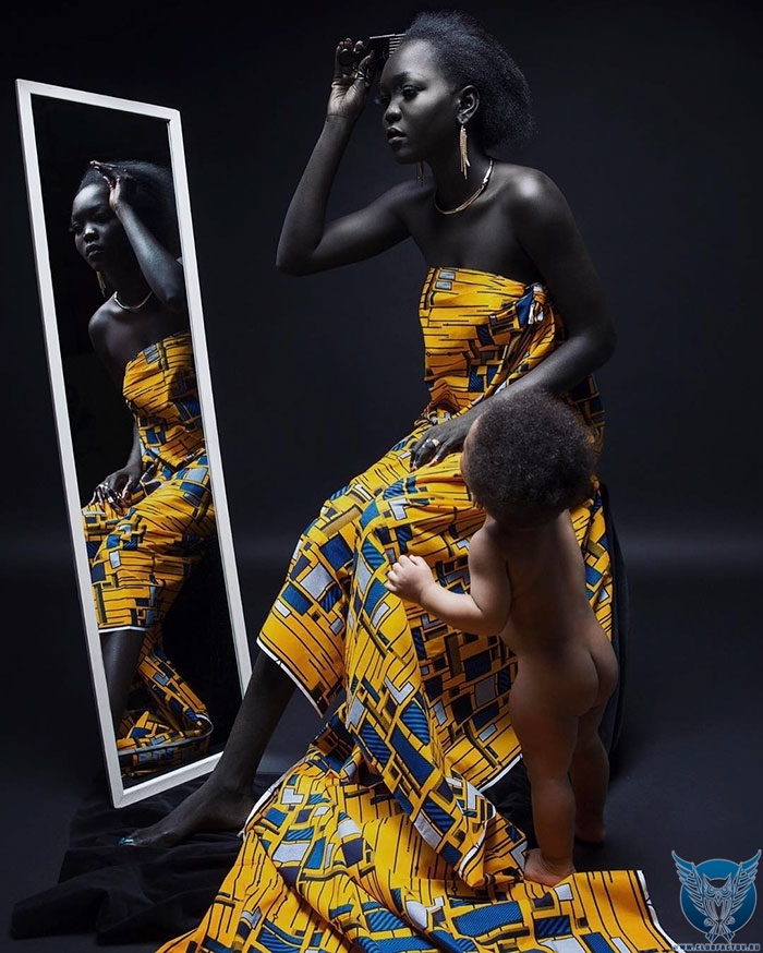 Ньяким Гатвех самая черная модель в мире nyakim gatwech,фотомодель