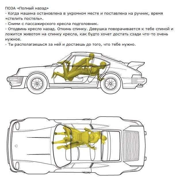 5 екстремальних поз для автомобіля (18+) (5 картинок + текст)