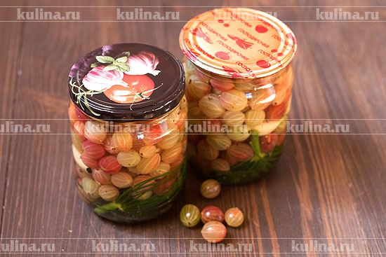 Маринованный крыжовник с чесноком заготовки,консервируем,кулинария