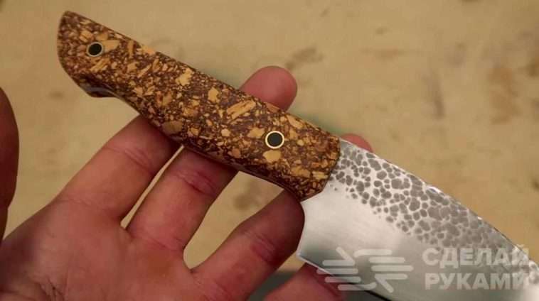 Оригинальная ручка для ножа из пробкового дерева Самоделки