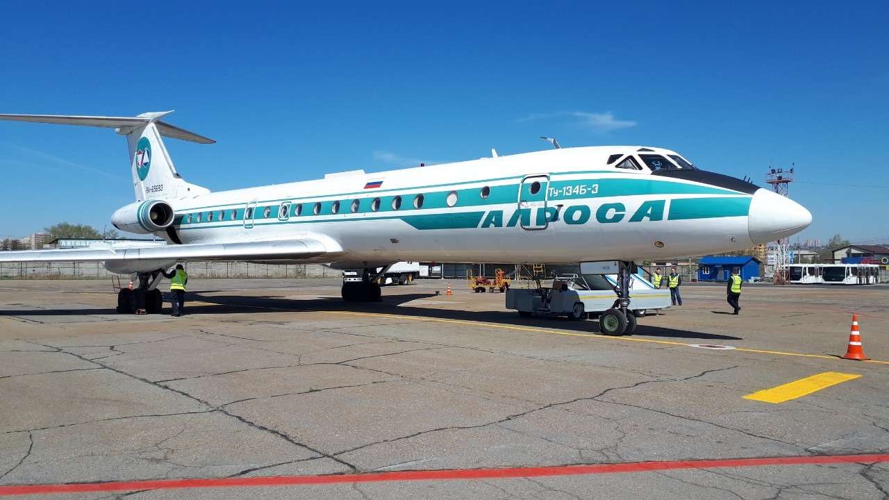 Самолет Ту-134 совершил свой последний регулярный рейс с пассажирами Авиация